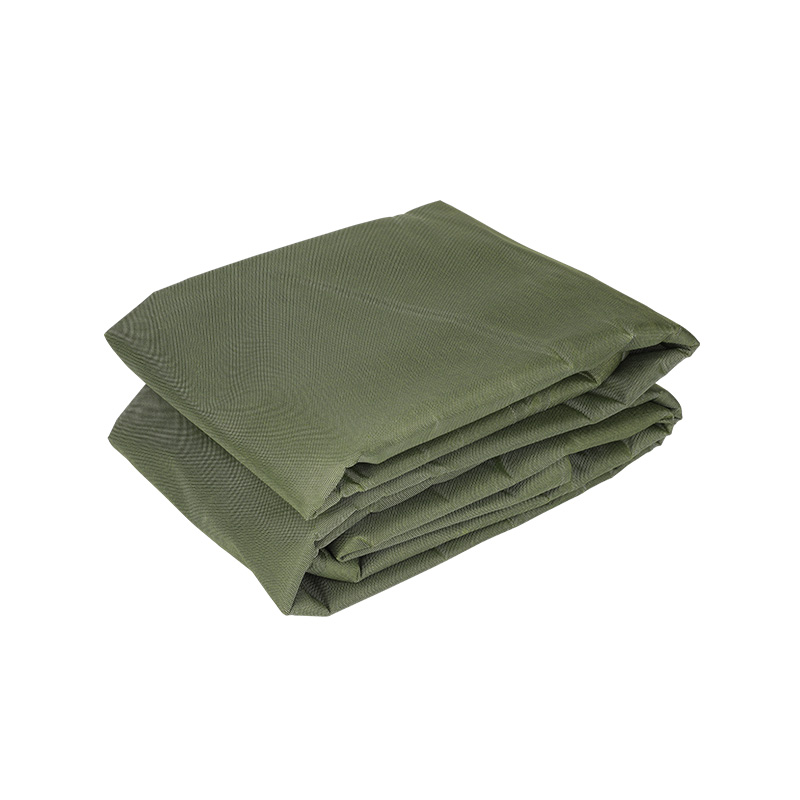 Silver-Green Waterproof Truck Cover Heavy-Duty PE Woven Tarpaulin