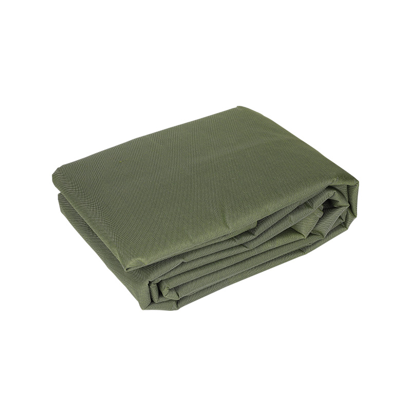 Thickened Wear-Resistant Green Canvas Single-Side Silicone-Coated Outdoor PE Tarpaulin